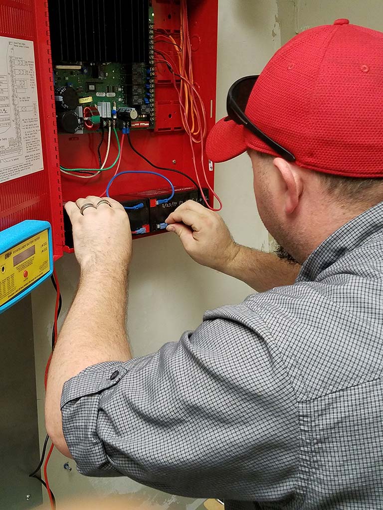 Fire alarm system installation